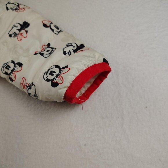 Disney Minnie Mouse Jacket Girls 3T Winter Puffer Sherpa Lined - Picture 8 of 13